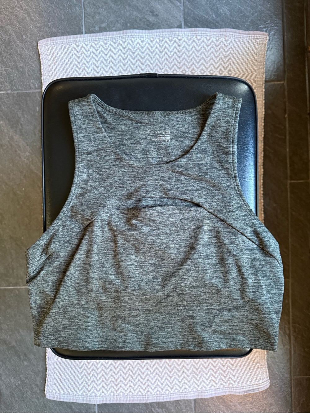 Aerie Offline keyhole crop tank